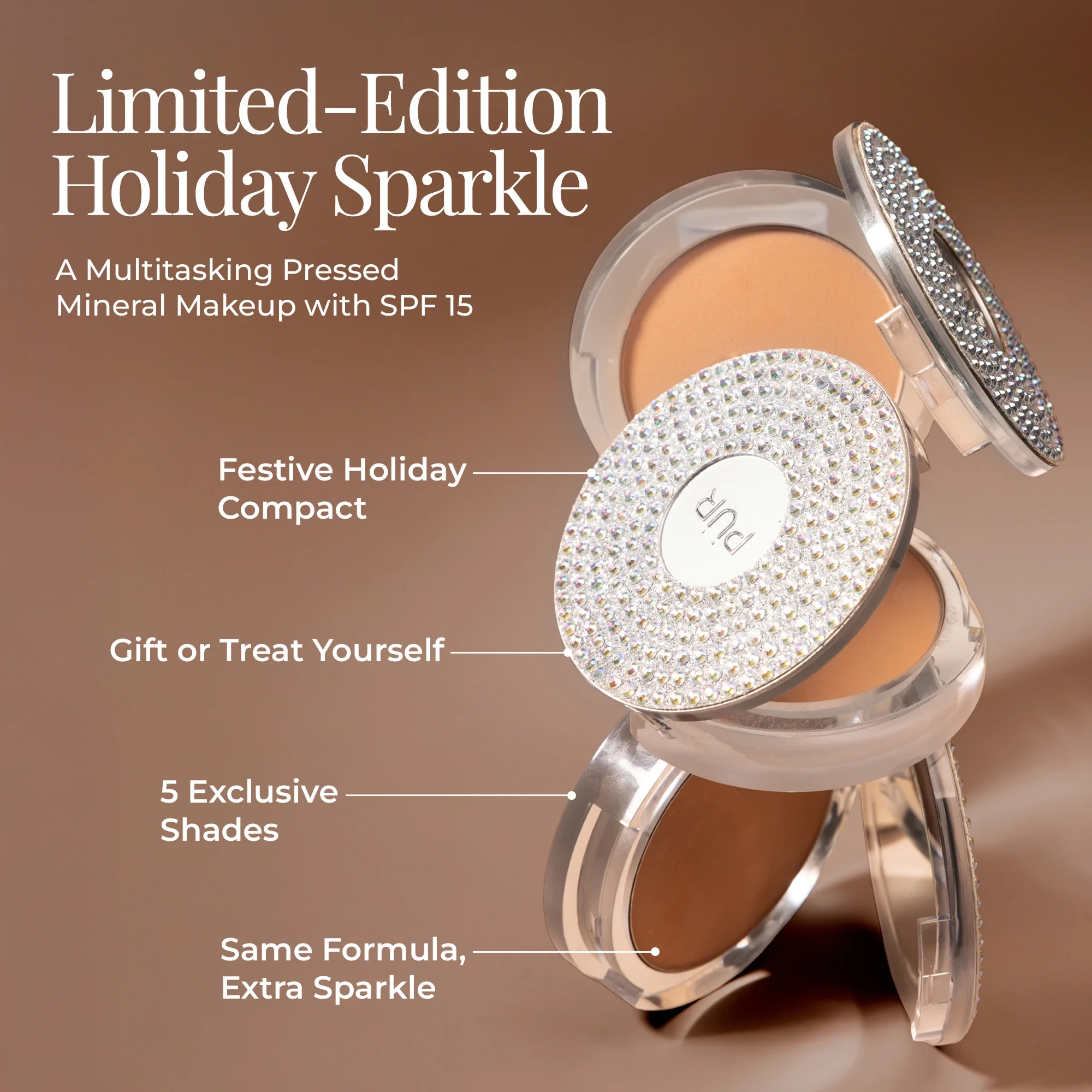 Bling 4-in-1 Pressed Mineral Makeup Broad Spectrum SPF 15 - Image 7