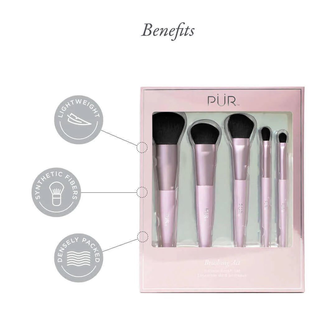Brushing Act 5 Piece Makeup Brush Set - Image 3